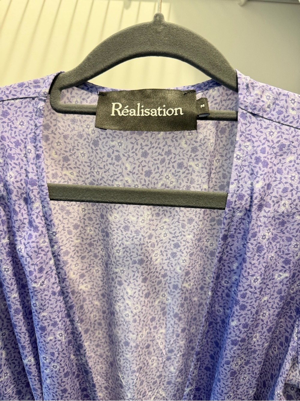 Realisation Par Purple Floral Wrap Dress - The Teale - Size M - Picture 5 of 7